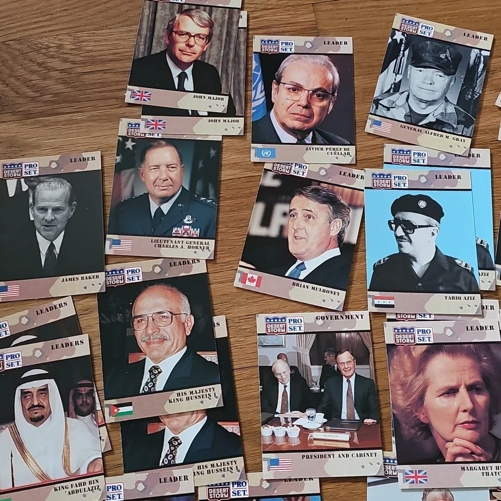 Desert Storm Military Pro Set Lot of 369 Educational Collector Cards
